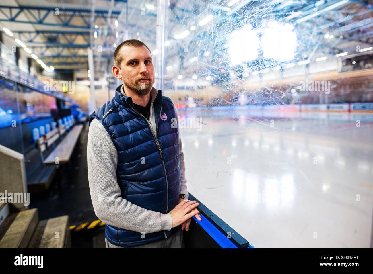 Oskarshamn, Sverige. 22nd Jan, 2025. 250122 Oskarshamns sportchef Arsi ...