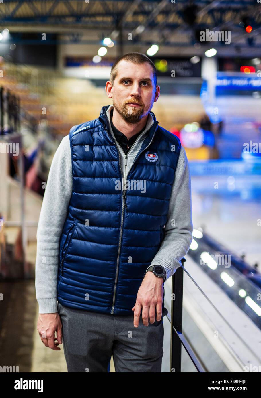 Oskarshamn, Sverige. 22nd Jan, 2025. 250122 Oskarshamns sportchef Arsi ...