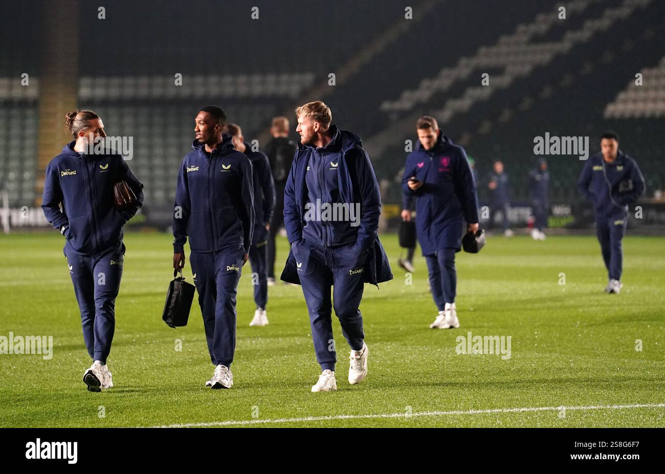 Burnley players arrive ahead of the Sky Bet Championship match at Home