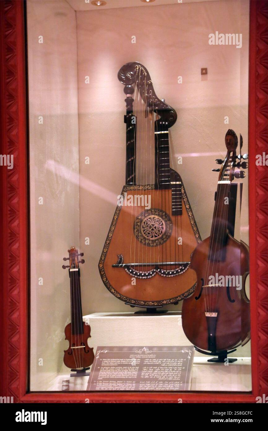 Exhibit of Stringed Musical Instruments an 1820 English Harp, an ...