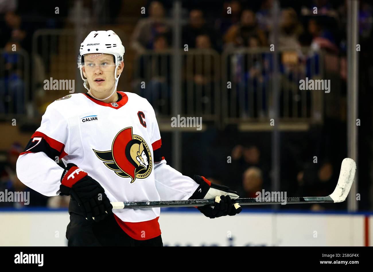 Ottawa Senators left wing Brady Tkachuk (7) during the second period of ...