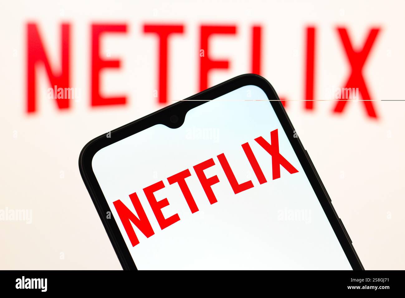January 22, 2025, Canada In this photo illustration, the Netflix logo