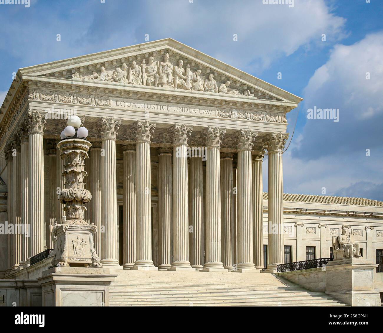 Supreme Court building in Washington D.C. Stock Photo