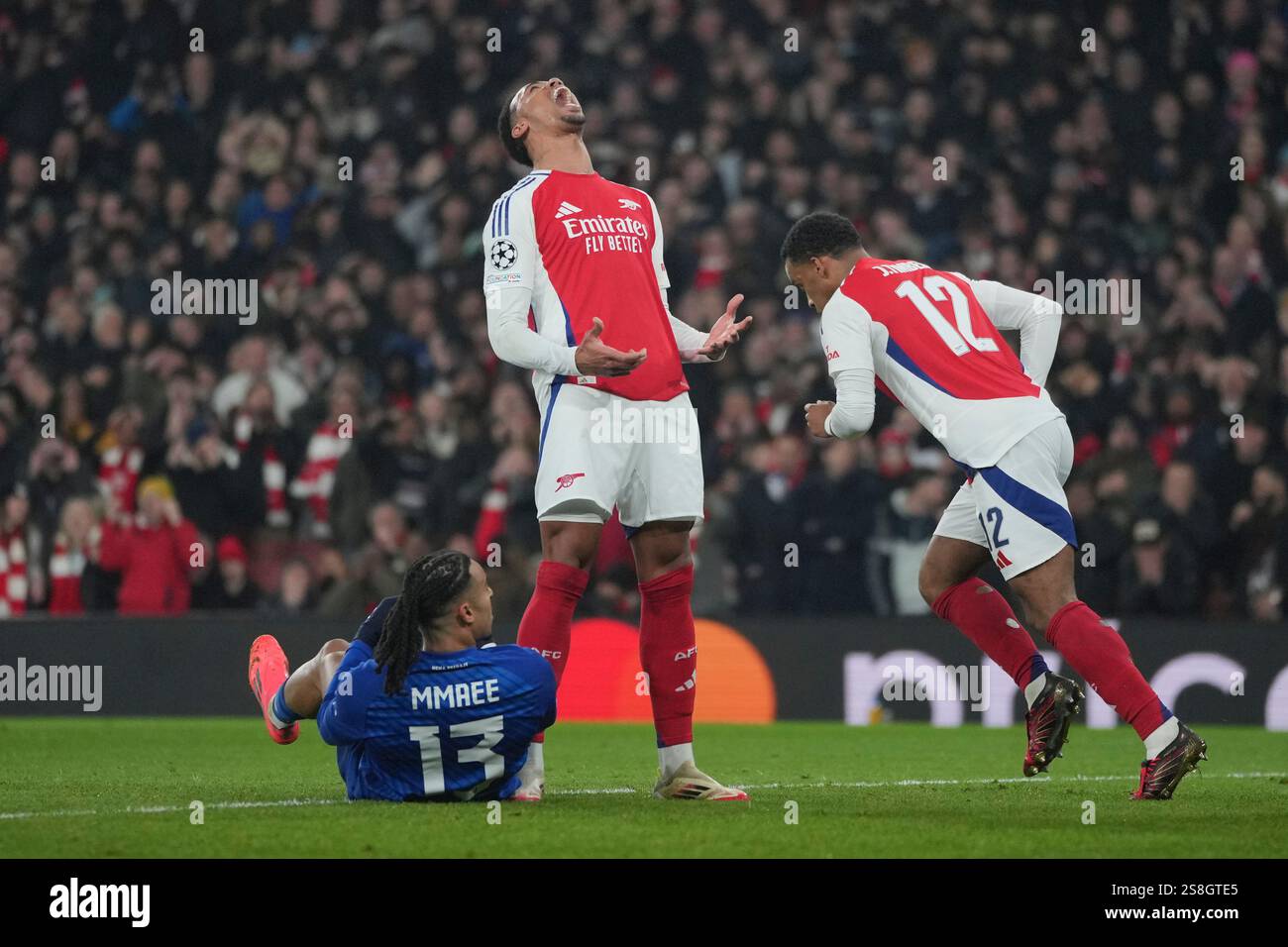 Arsenal s Gabriel Reacts After A Missed Chance During The Champions arsenal-s-gabriel-reacts-after-a-missed-chance-during-the-champions