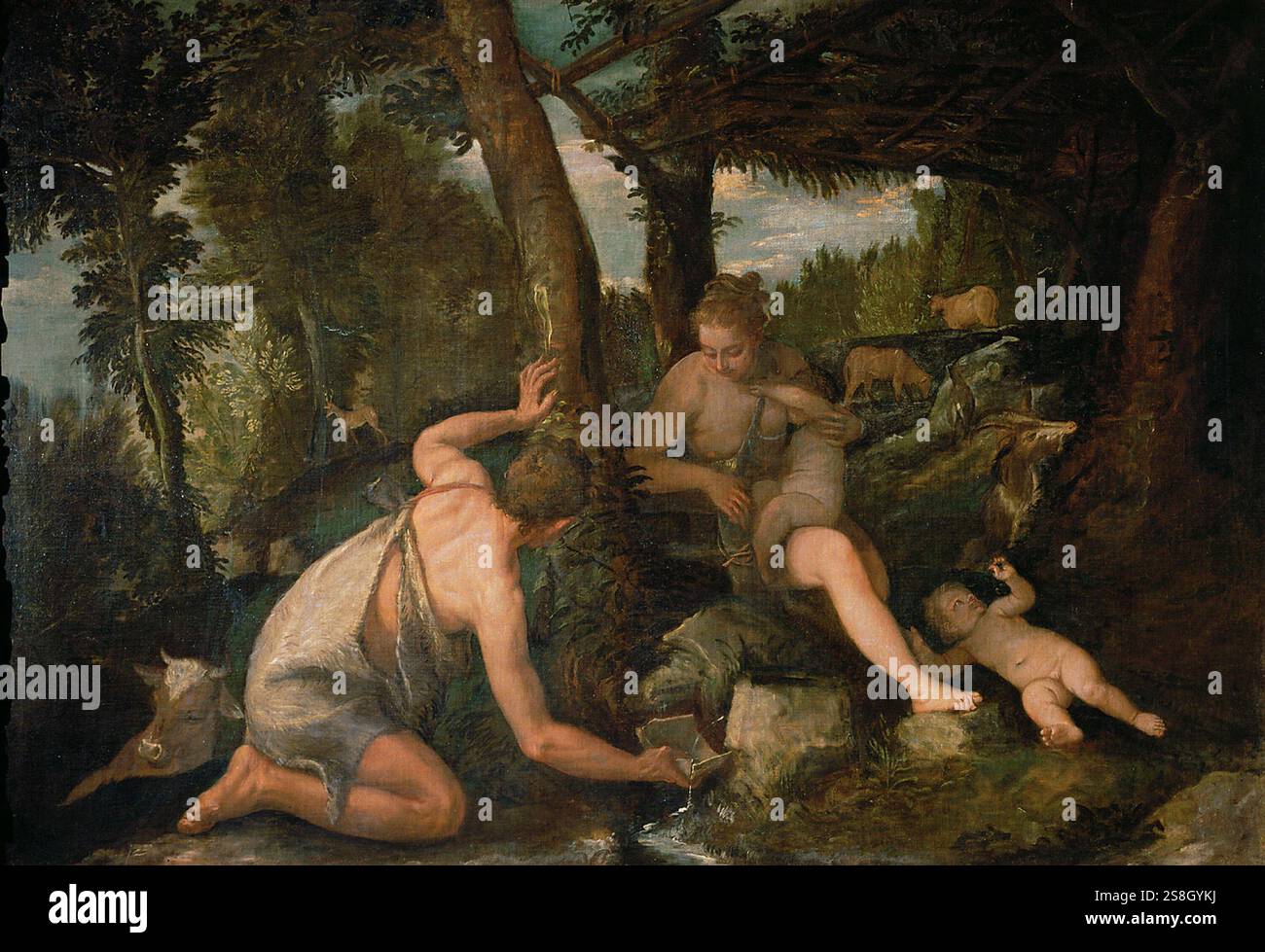 Adam and Eve after the Expulsion from Paradise painting by Paolo ...