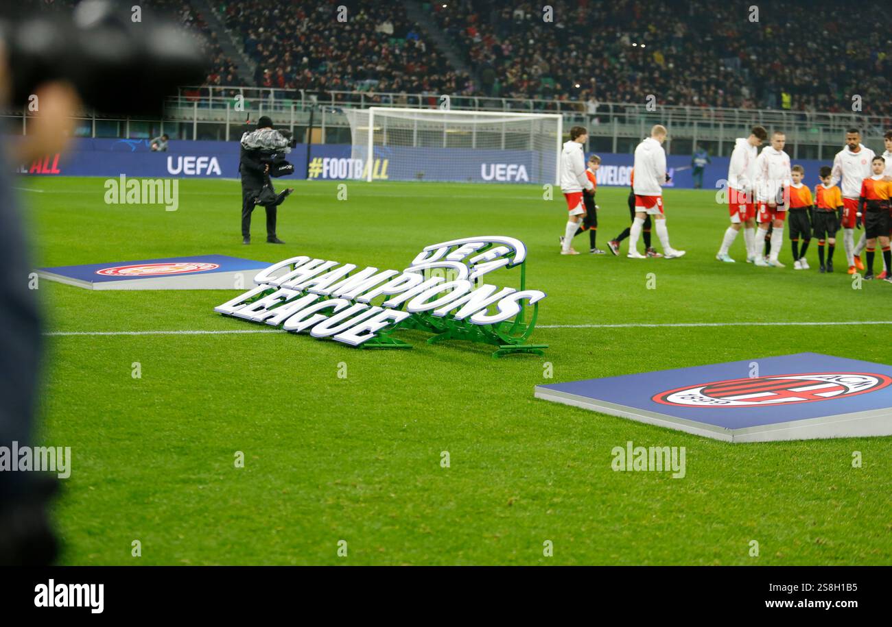 Champions League logo during the Uefa Champions League, 2024/25 season