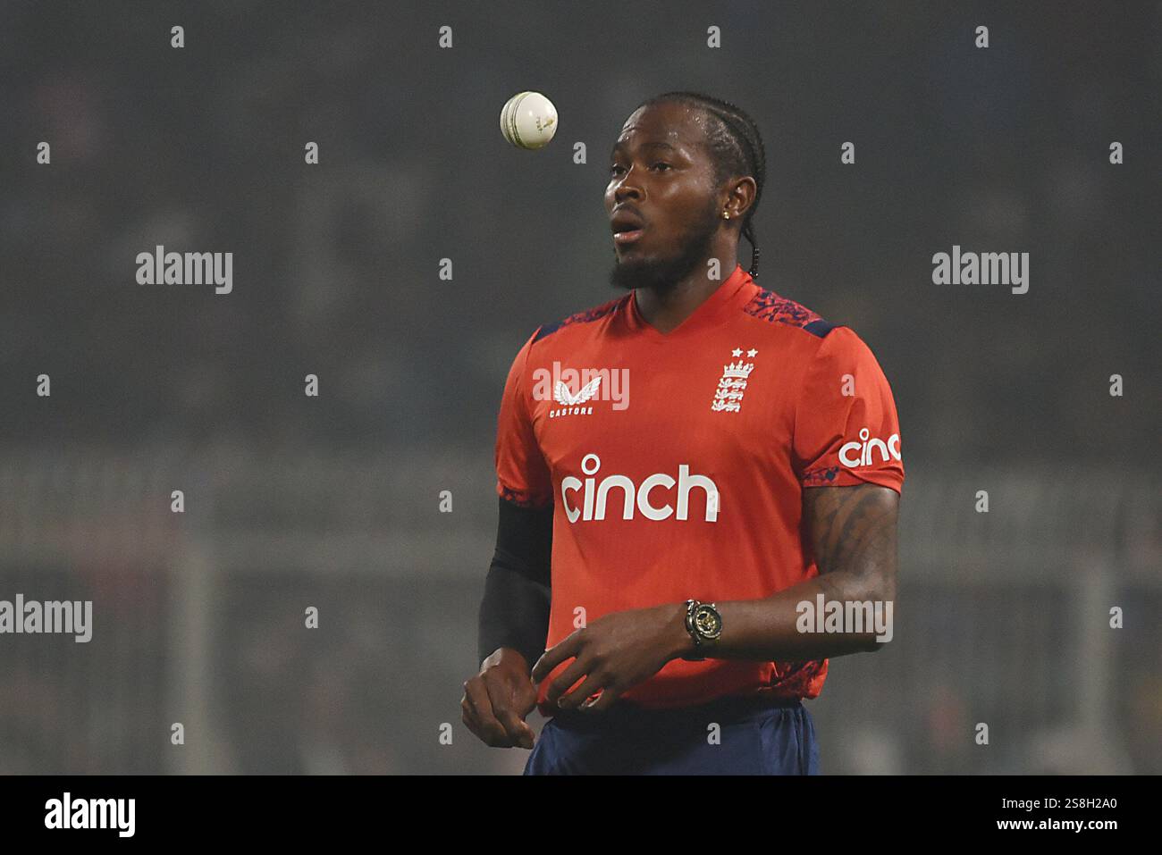 England's Jofra Archer during the T20 International match between India
