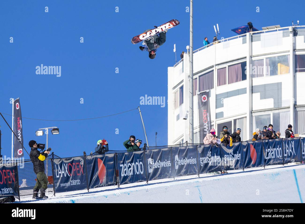 17/01/2025, Laax, Crap Sogn Gion, LAAX Open, Men's Snowboard Halfpipe