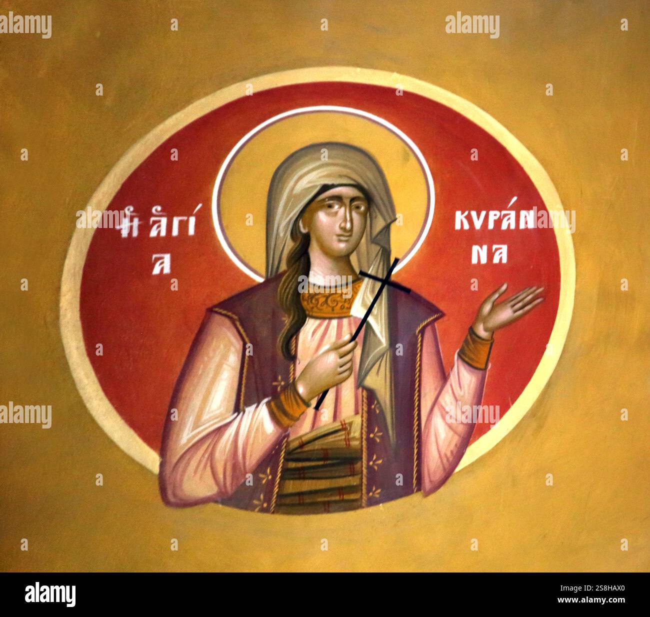 Icon of 18th Century Greek Martyr Saint Kyranna of Thessaloniki in ...
