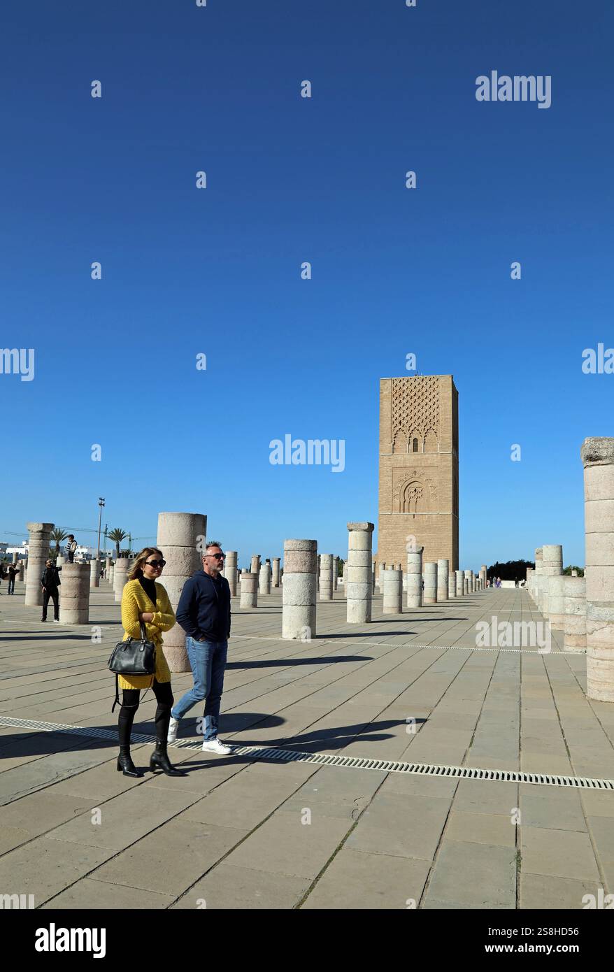 Hassan Tower tourist attraction at Rabat in Morocco Stock Photo - Alamy