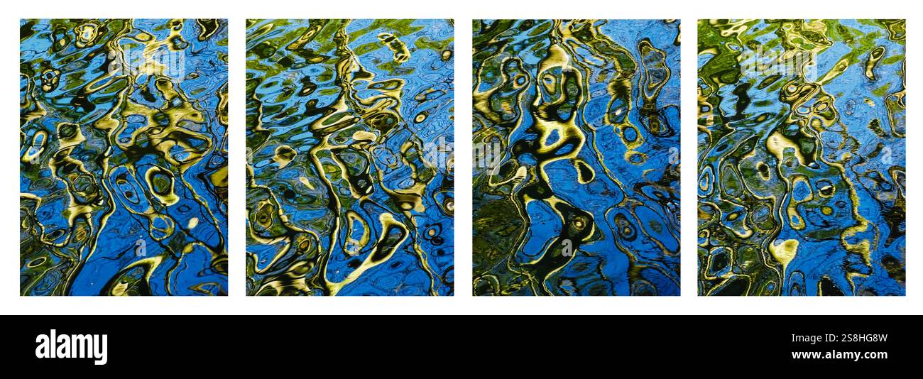 Abstract photograph of ripples and reflections in water Stock Photo - Alamy