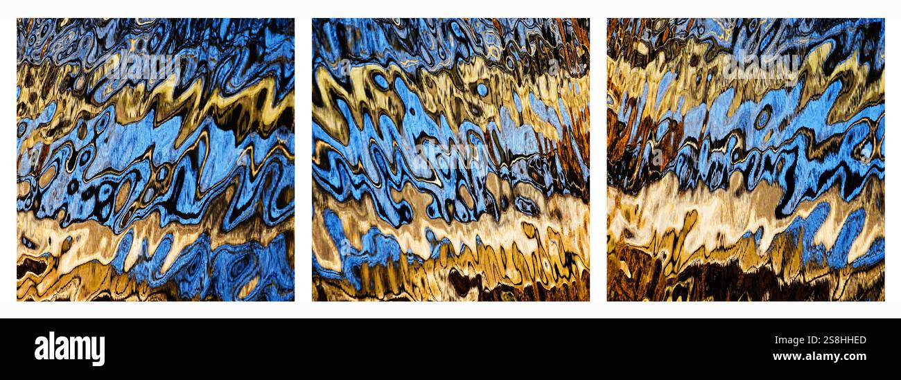 Abstract photograph of ripples and reflections in water Stock Photo - Alamy