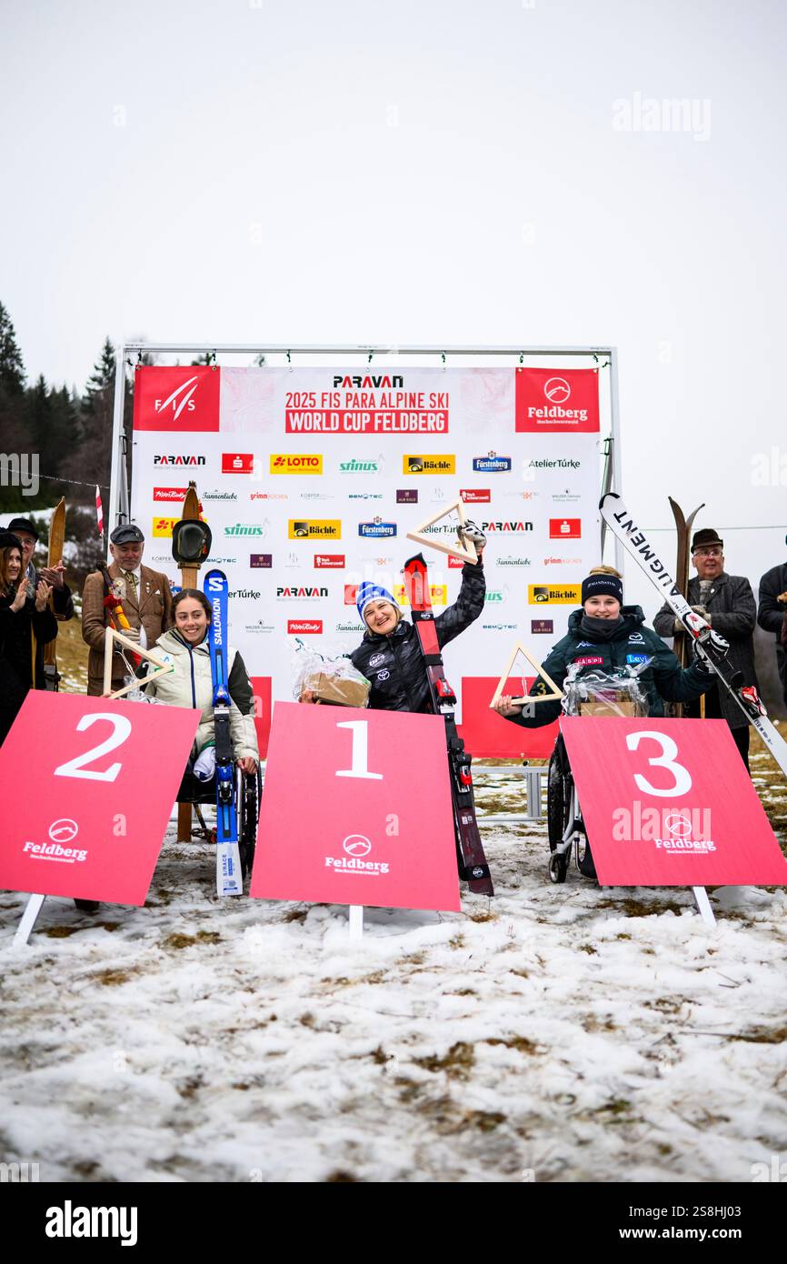 22 January 2025, BadenWürttemberg, Feldberg Alpine skiing FIS Para