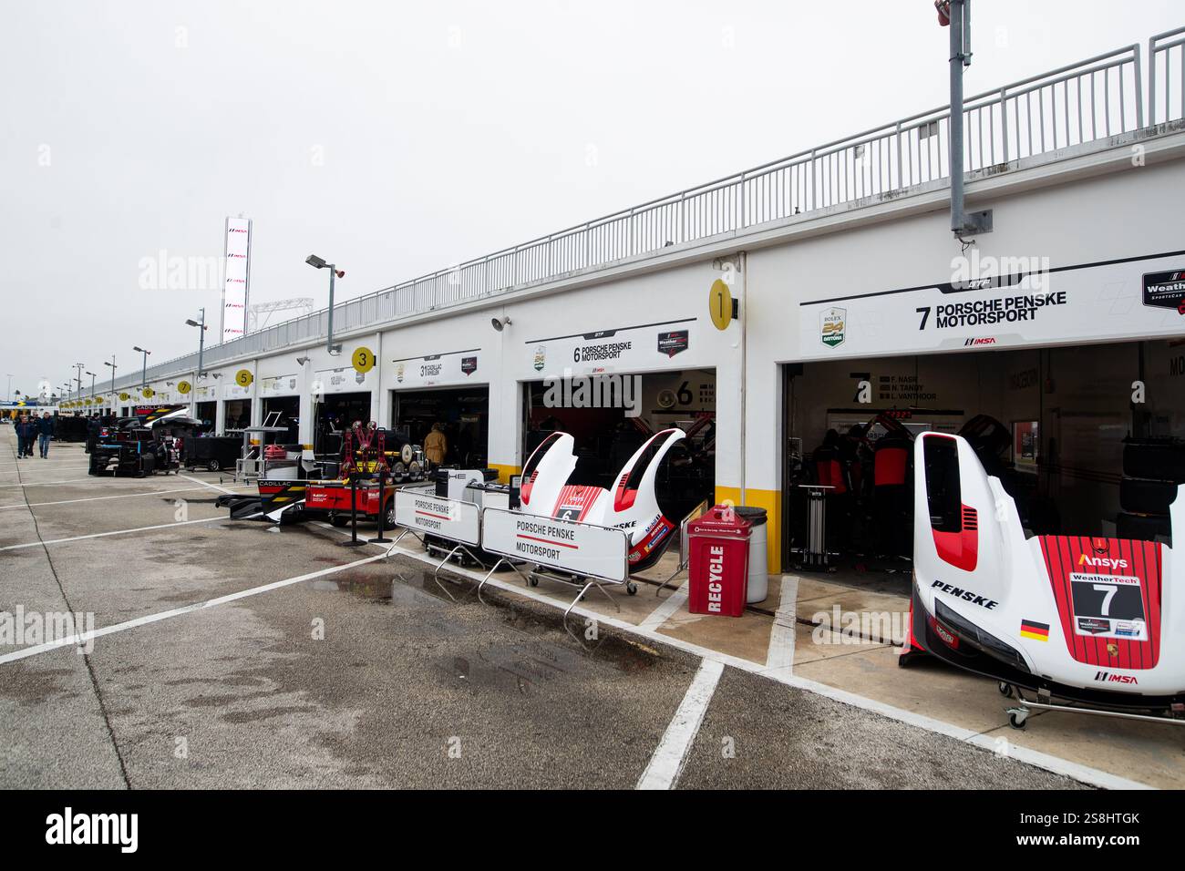 Paddock during the Rolex 24 Hours of Daytona 2025, 1st round of the
