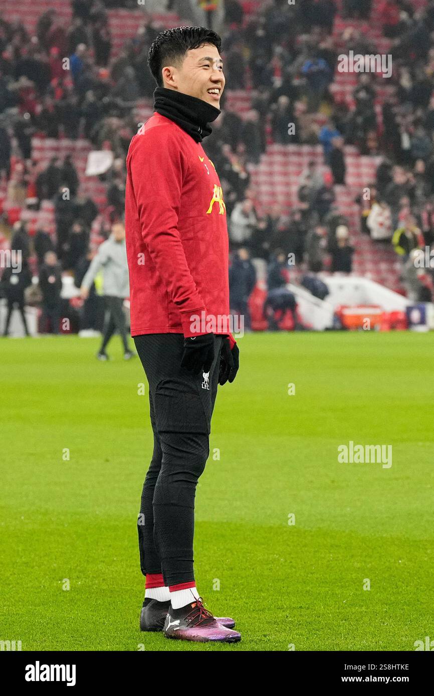 21st January 2025; Anfield, Liverpool, Merseyside, England; Champions