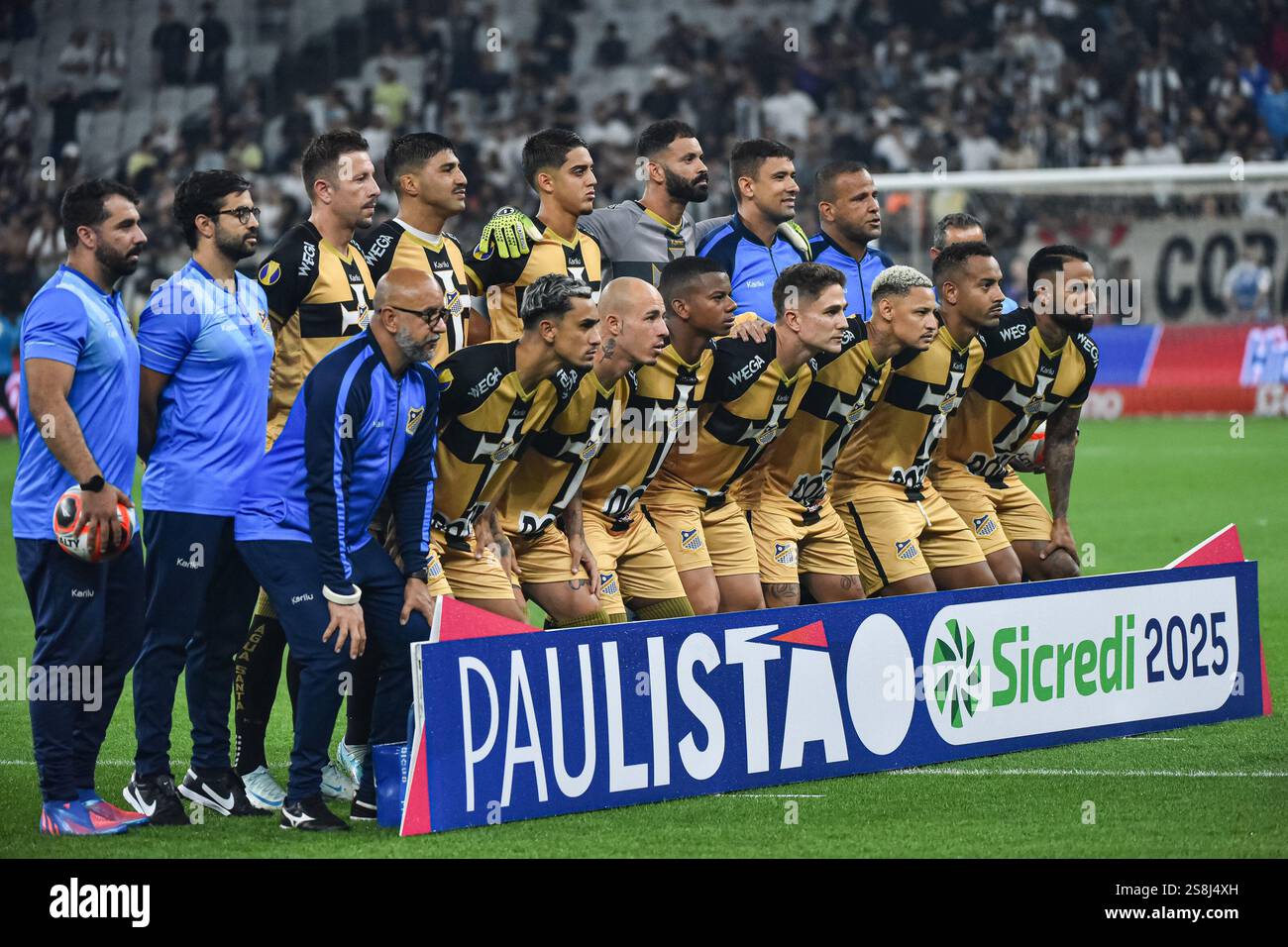Agua Santa team, during the game between Corinthians and Agua Santa at