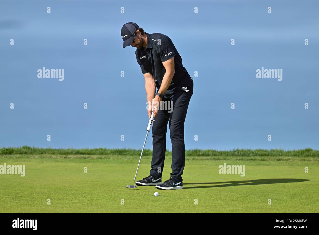 January 22, 2025 Patrick Rodgers on the 4th hole during the first