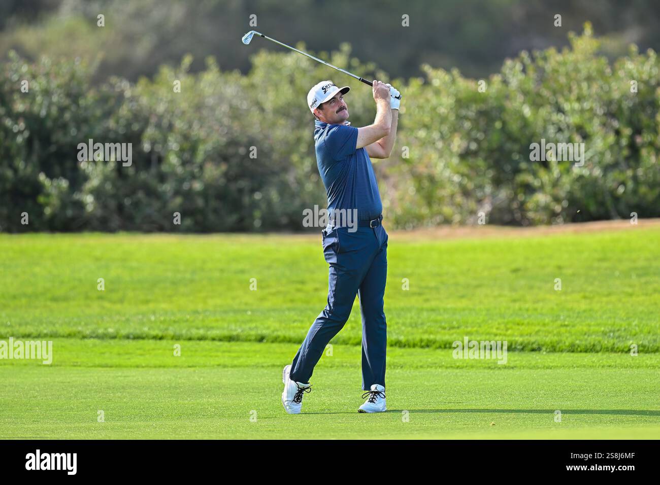 January 22, 2025 Keegan Bradley on the 13th hole during the first