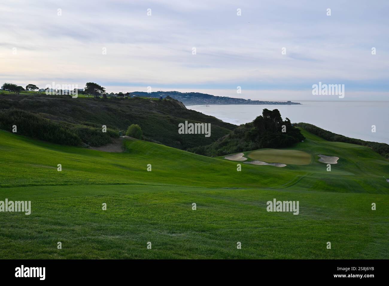 January 22, 2025 A general view of the 14th fairway at the Farmers