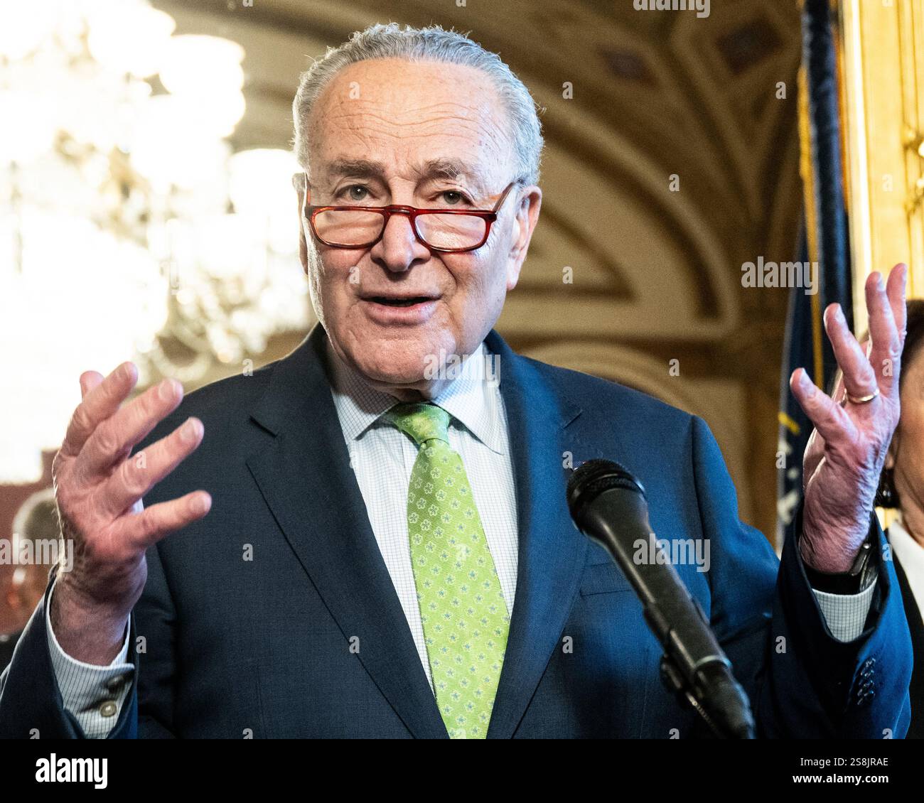 Washington, United States. 22nd Jan, 2025. Senate Minority Leader Chuck ...