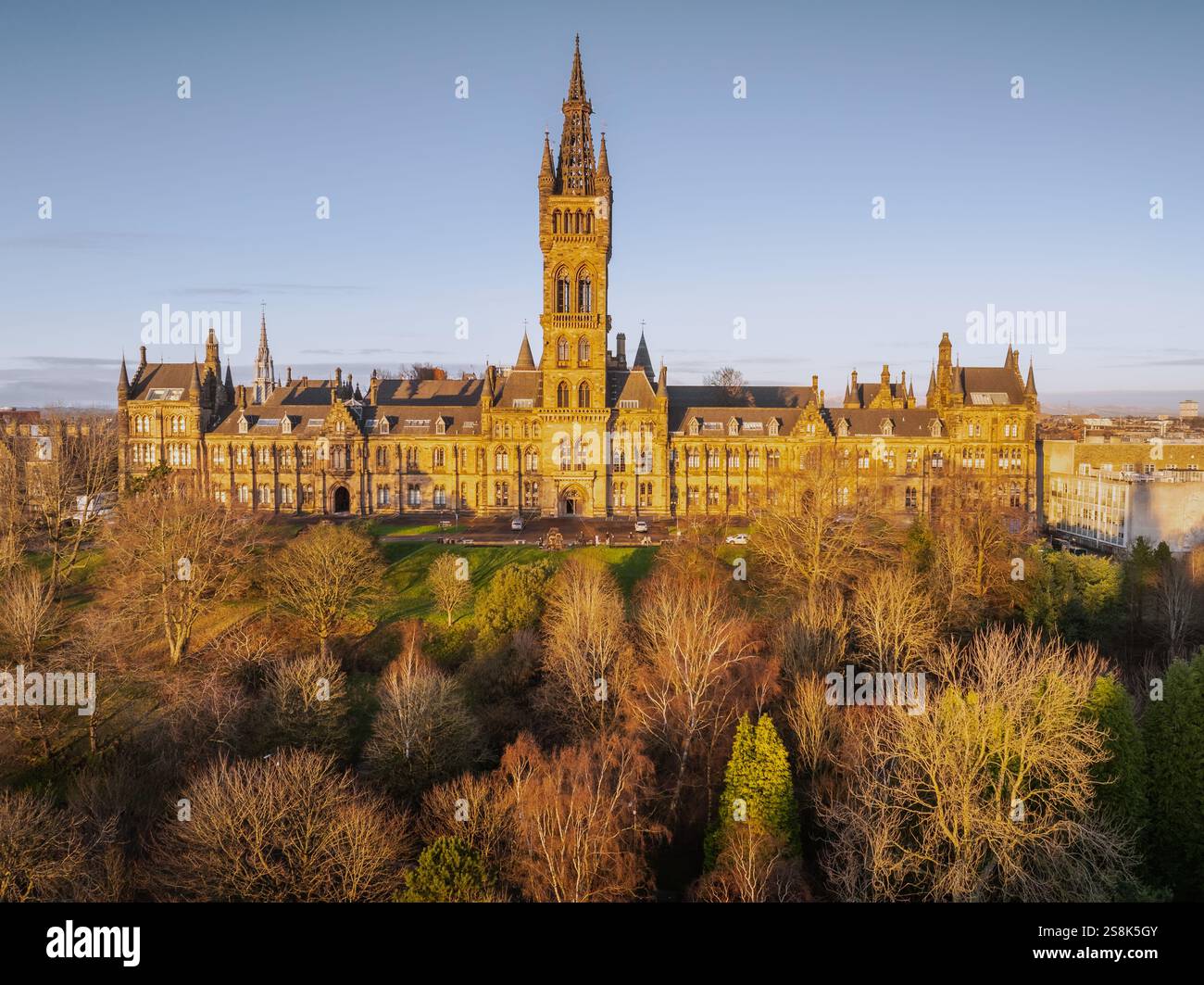 University of Glasgow in Glasgow, Scotland Stock Photo