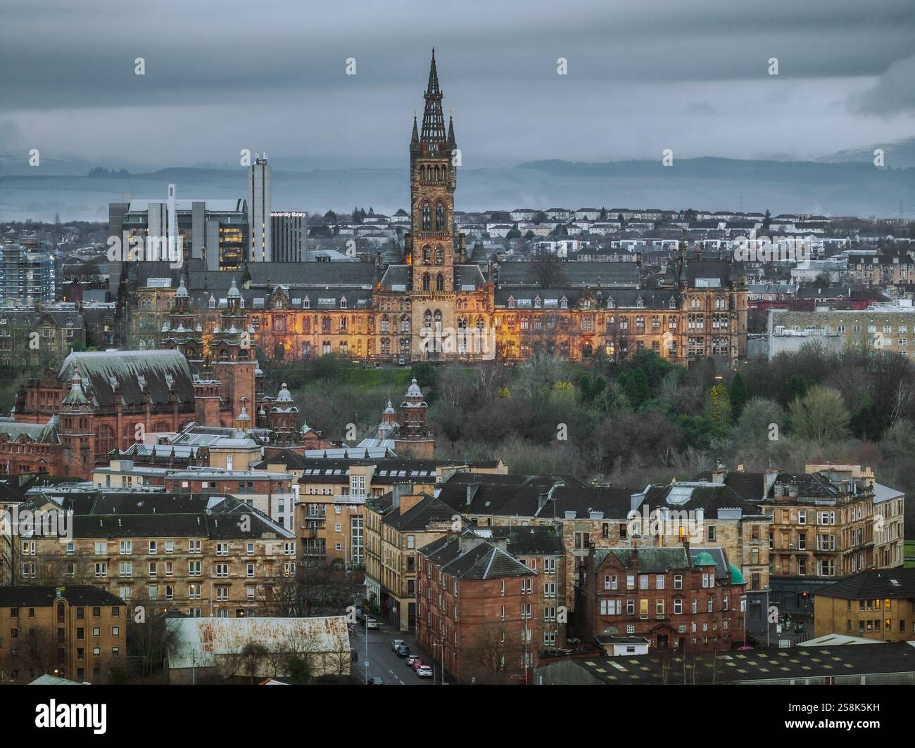 University of Glasgow in Glasgow, Scotland Stock Photo