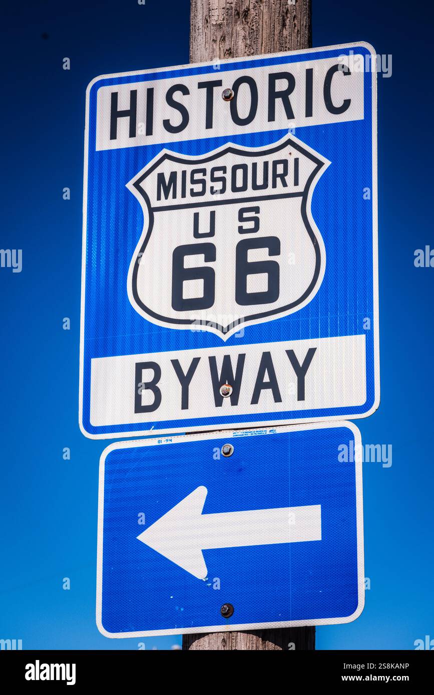 Route 66 sign missouri hi-res stock photography and images Route 66 sign missouri hi-res stock photography and images