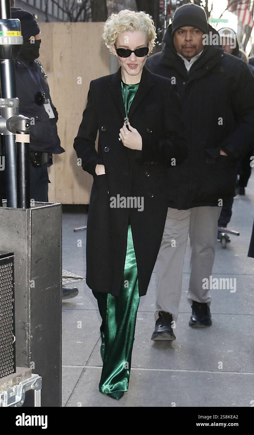 NEW YORK, NY JANUARY 22 Julia Garner seen on her way to Live with