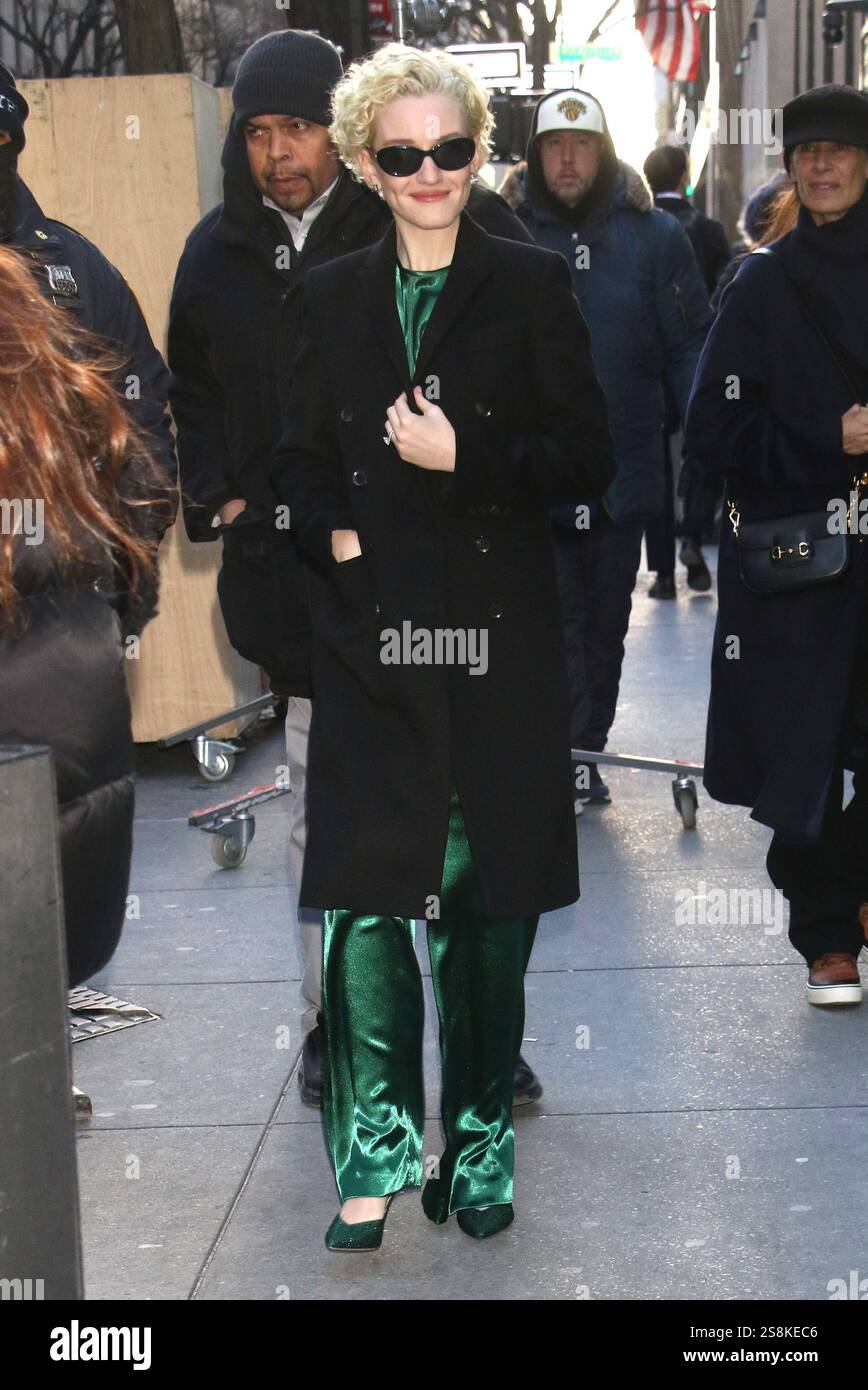 NEW YORK, NY JANUARY 22 Julia Garner seen on her way to Live with