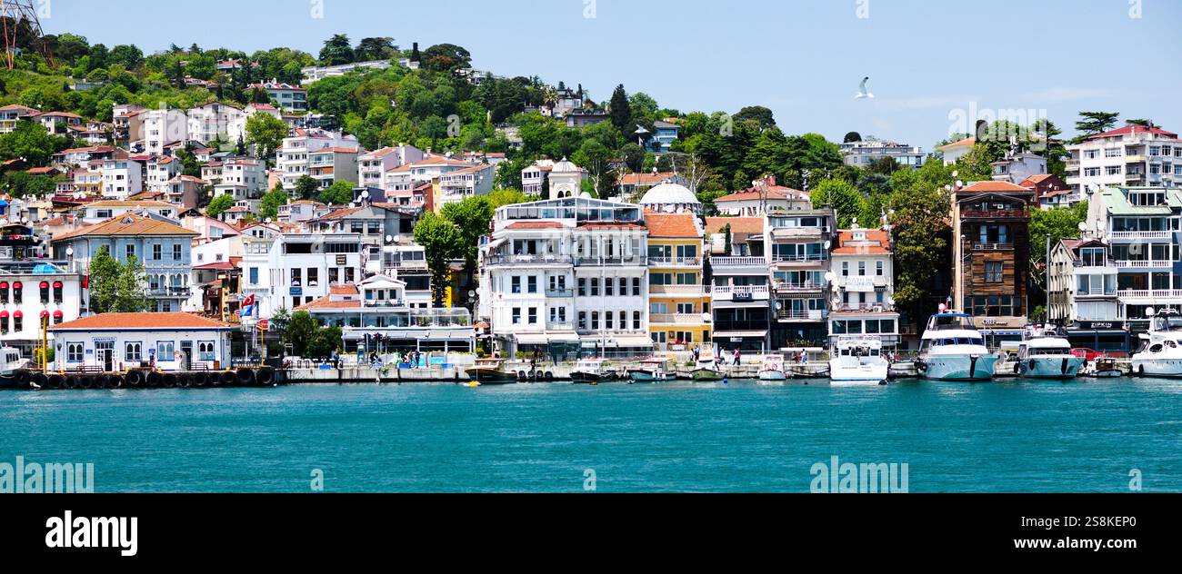 View of Ortakoy from Bosporus, Istanbul, Turkey Stock Photo - Alamy