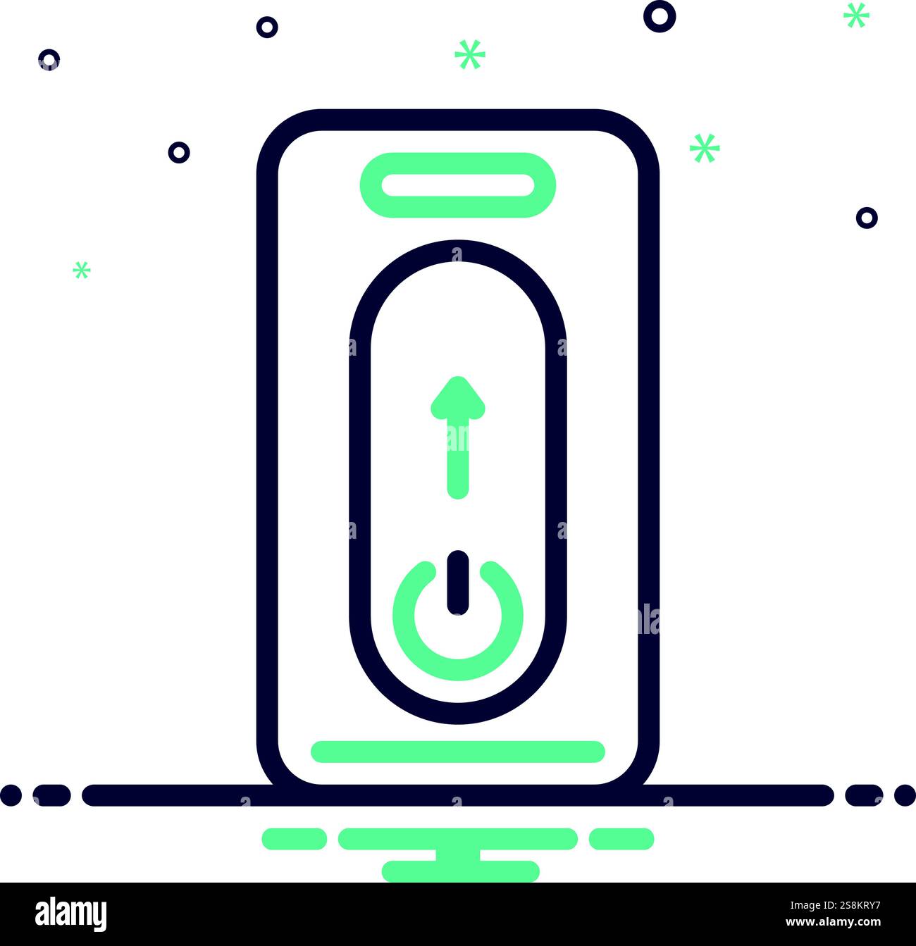 Icon for on off, on Stock Vector