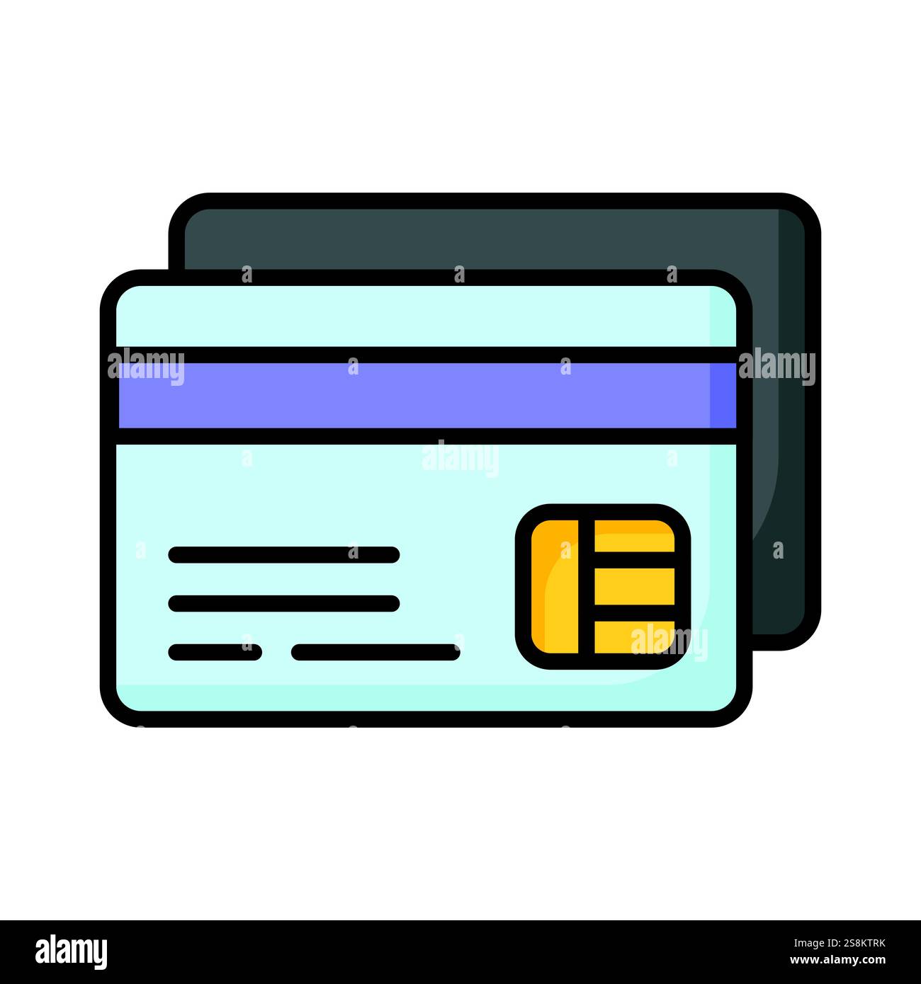 Atm card vector design in modern style, card for online payments and ...