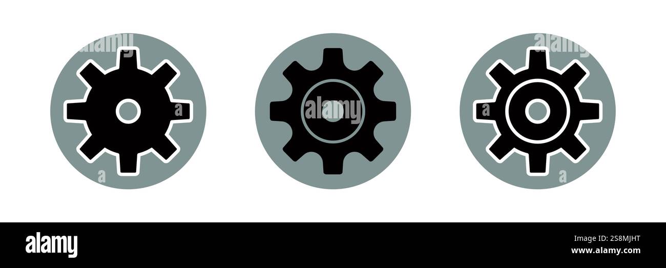 Setting icon. Flat style design Vector Stock Vector Image & Art - Alamy
