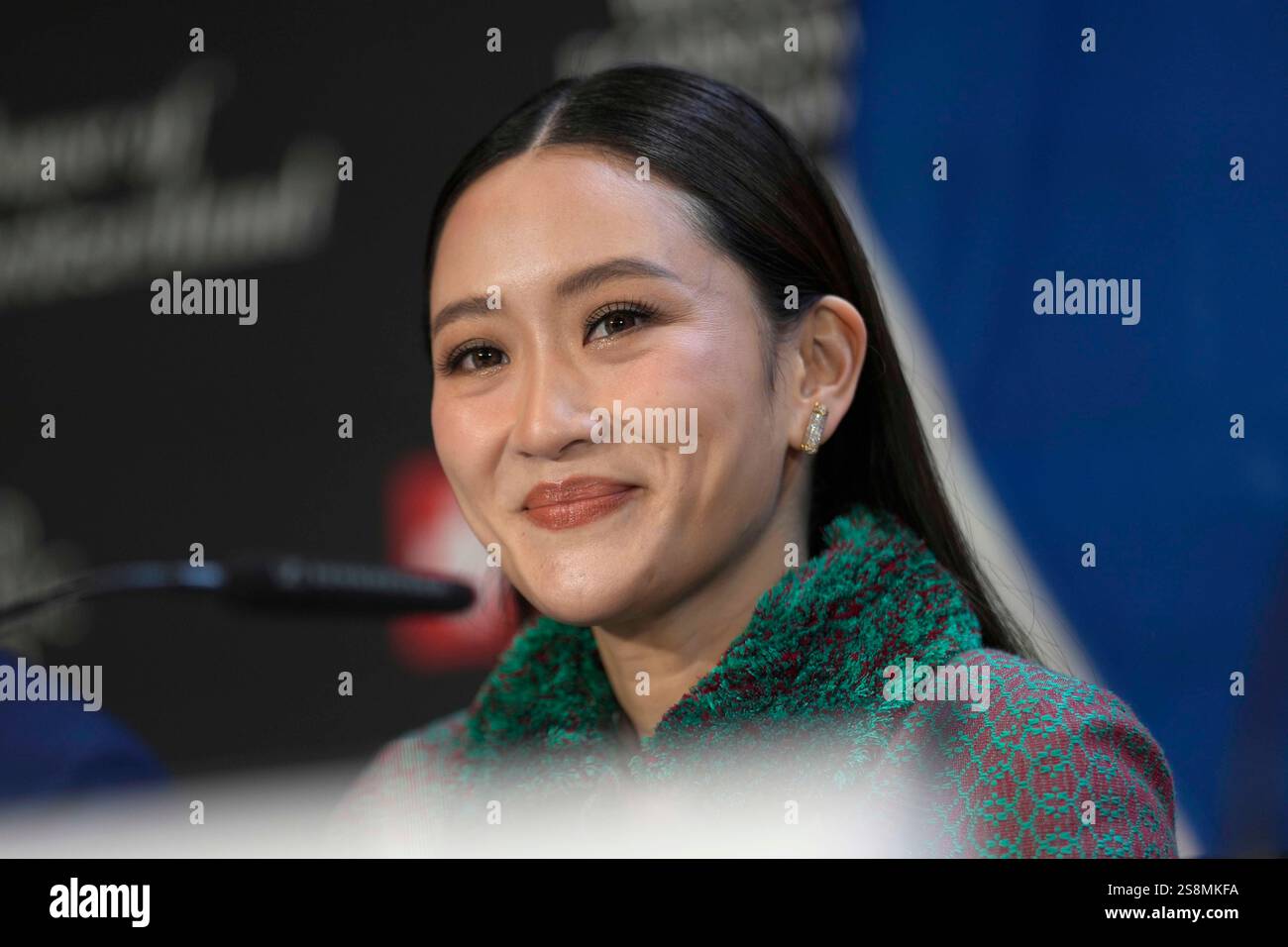 Prime Minister of Thailand, Paetongtarn Shinawatra, arrives for a
