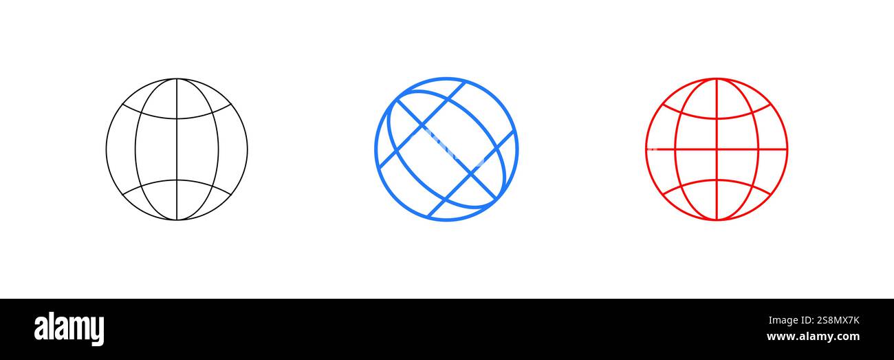 Internet icon of a set. Go to web sign. Internet symbol. Isolated on ...