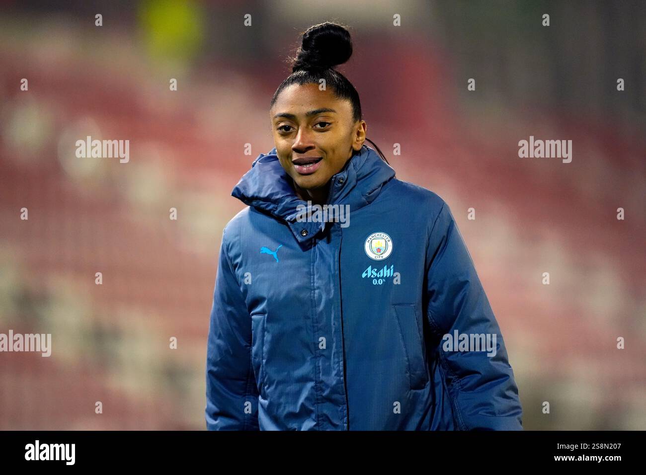 Manchester City's Kerolin after the Subway Women's League Cup quarter