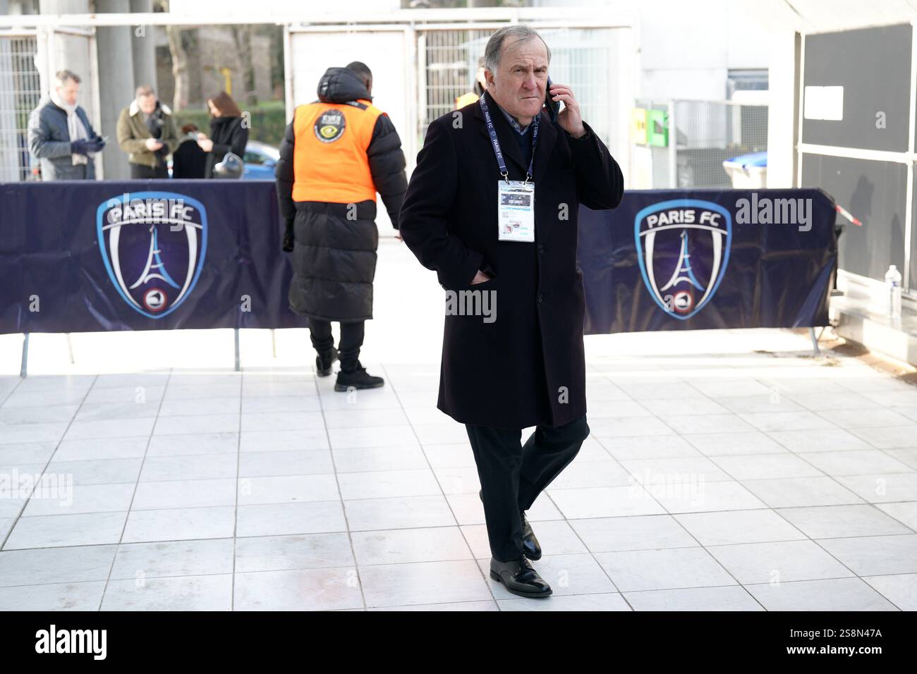 PIERRE FERRACCI (President Paris fc) during the Ligue 2 BKT match ...