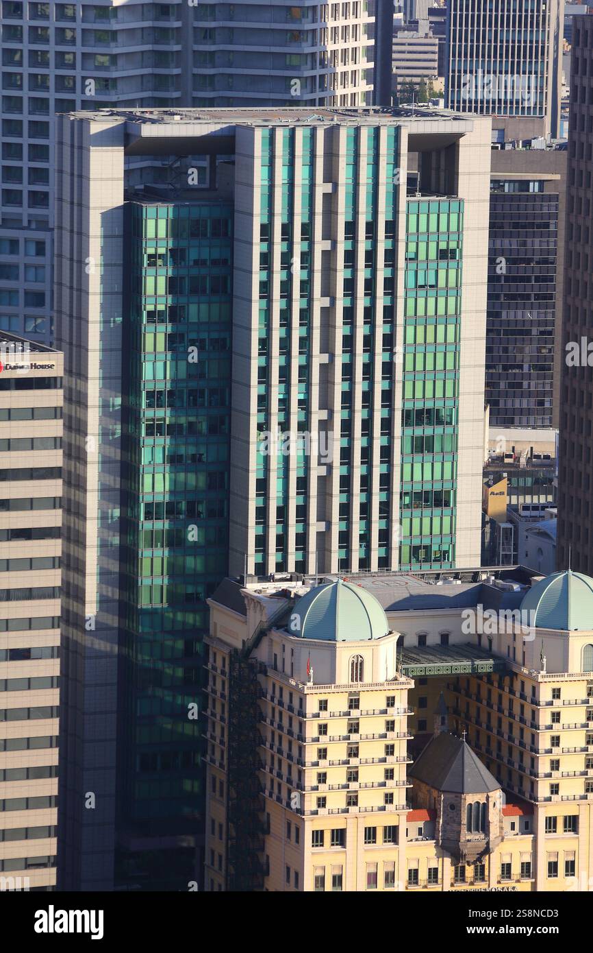 OSAKA, JAPAN - APRIL 27, 2012: Umeda Daibiru Building in Osaka. It is ...