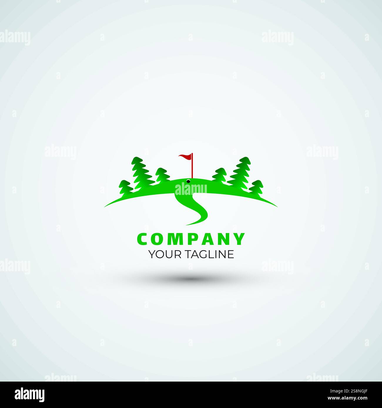 Golf logo design icon template Stock Vector