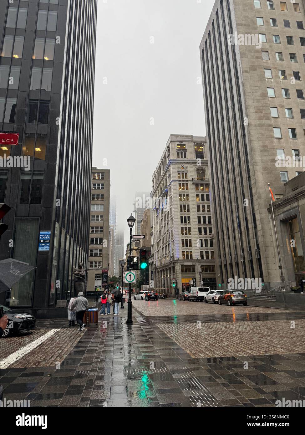 Montreal street - Smartphone Captured Stock Image