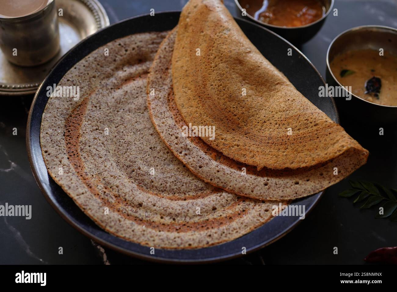 Multigrain high protein millet dosa - South Indian breakfast Stock ...
