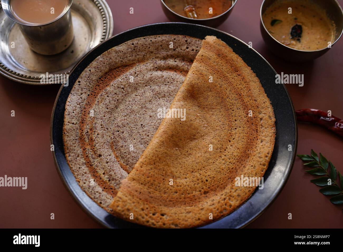 Multigrain high protein millet dosa - South Indian breakfast Stock ...