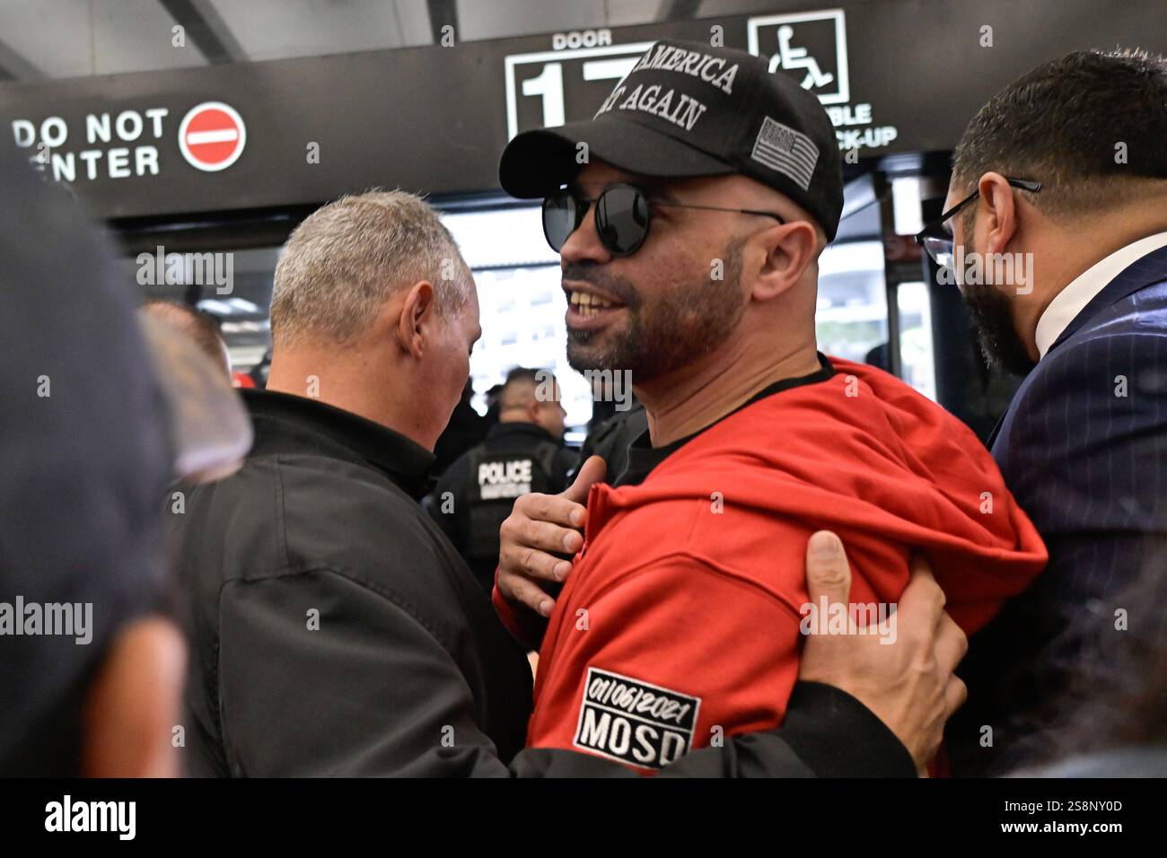 Chair Riots Miami, United States. 22nd Jan, 2025. Proud Boys Chair Enrique Tarrio ...