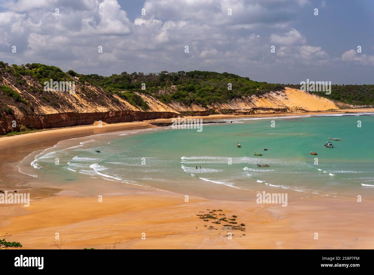 Scenic View of Baía Formosa Beach, Rio Grande do Norte, Brazil on ...