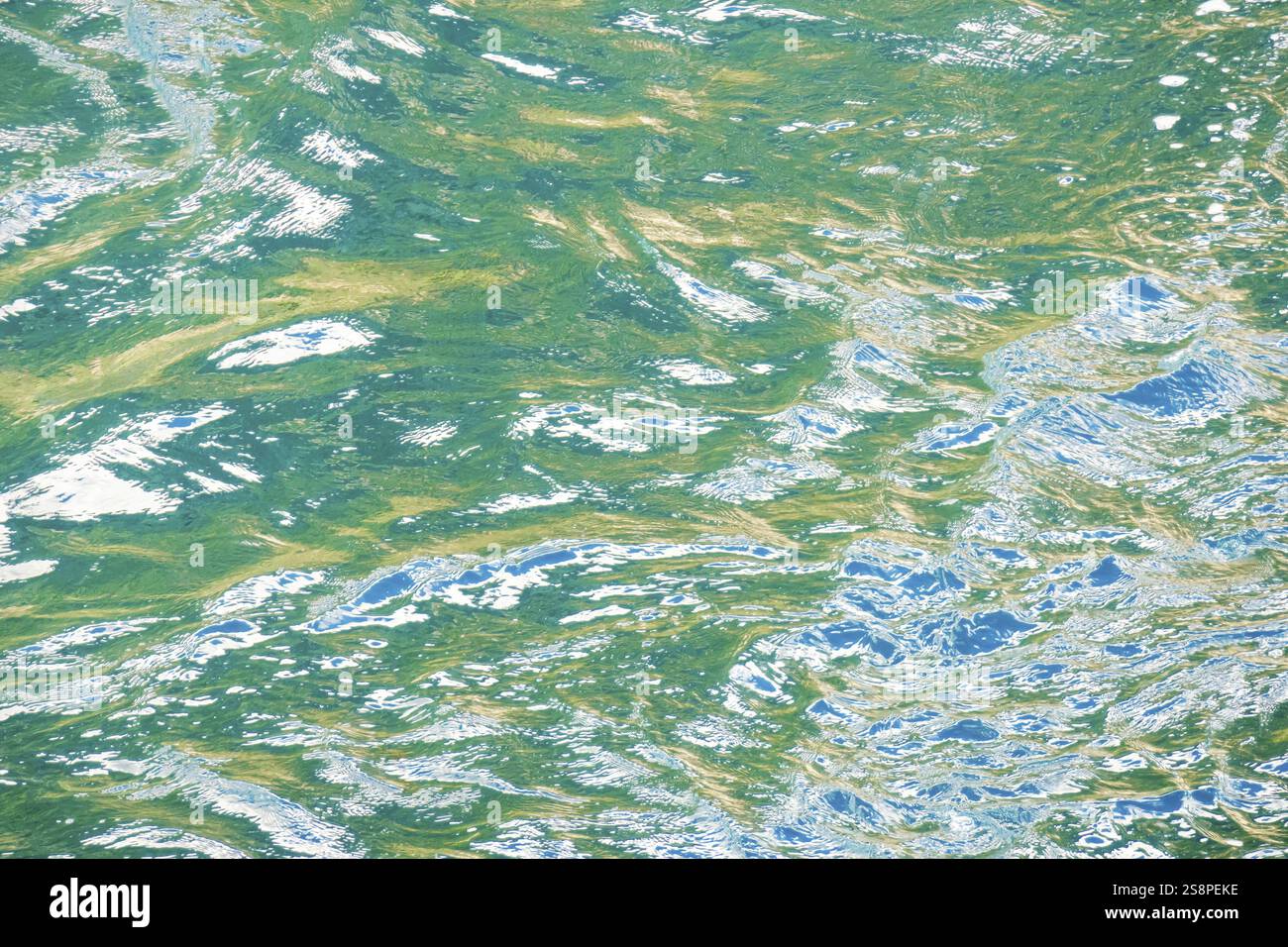 An image of a high contrast water surface Stock Photo