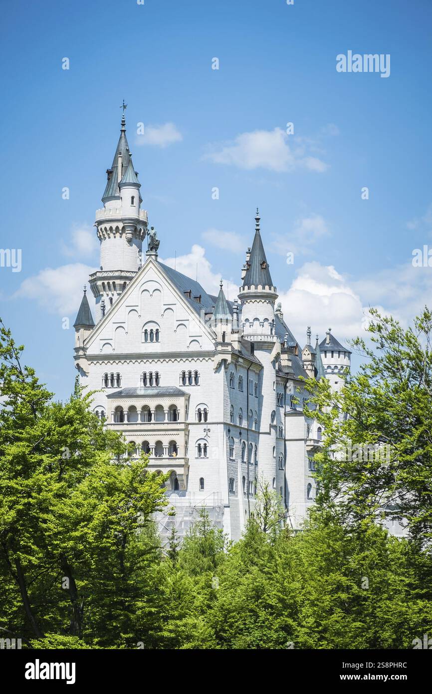 The fairytale Castle of King Ludwig the 2nd Neuschwanstein in Bavaria ...