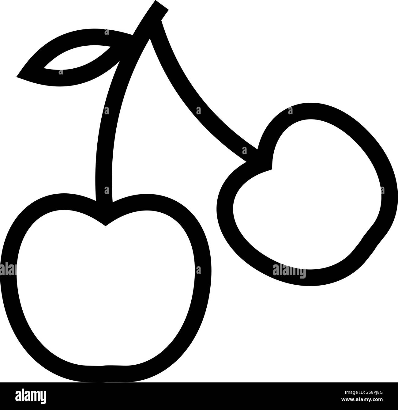 Cherry icon vector. Suitable for mobile apps, web apps and print media ...