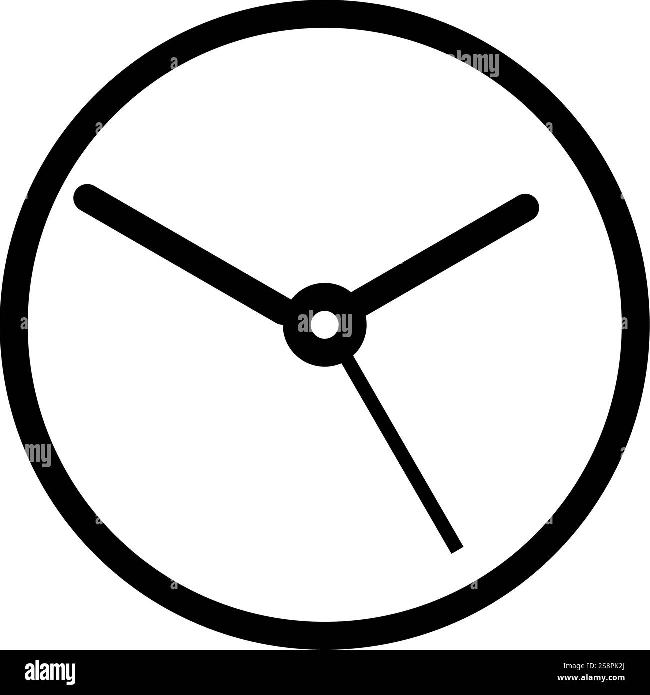 Clock icon vector. Suitable for mobile apps, web apps and print media. Stock Vector