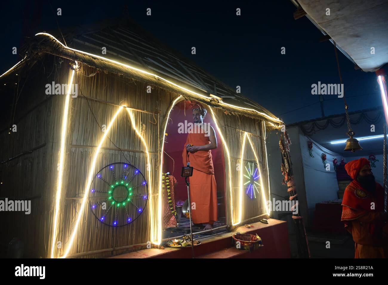 January 23, 2025: Prayagraj: Sadhus of 'Shri Taponidhi Anand Akhara ...