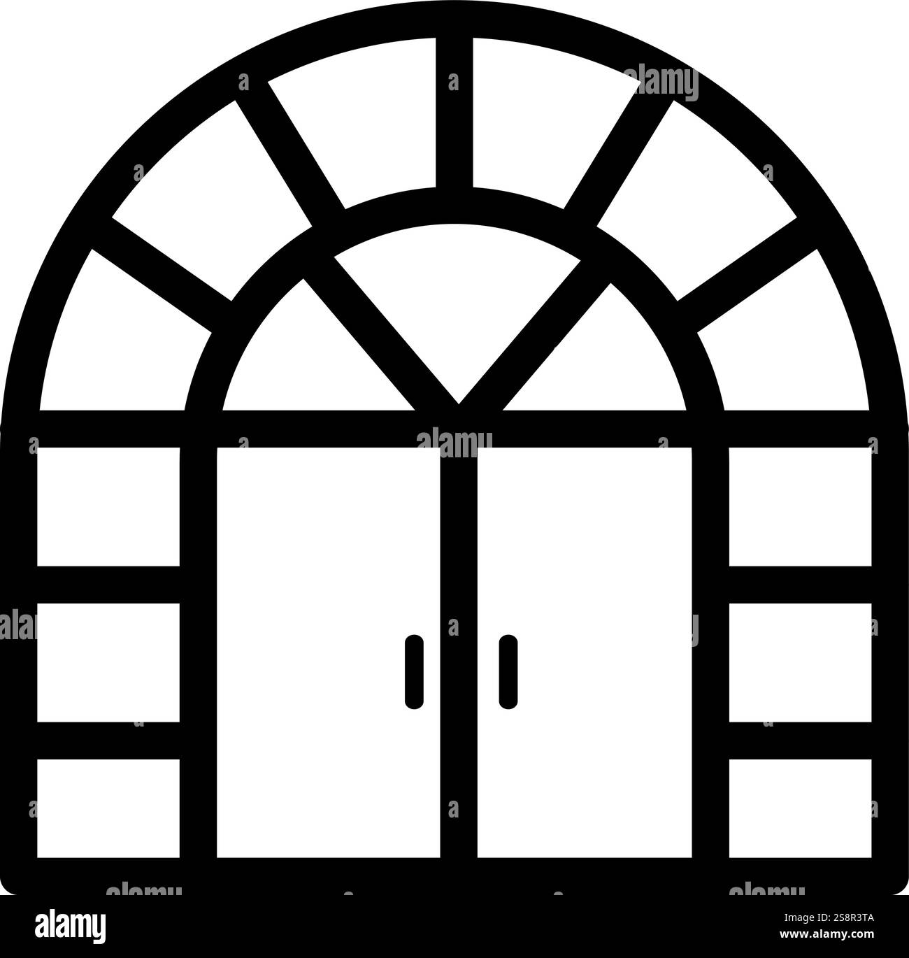 Entrance icon vector. Suitable for mobile apps, web apps and print media. Stock Vector